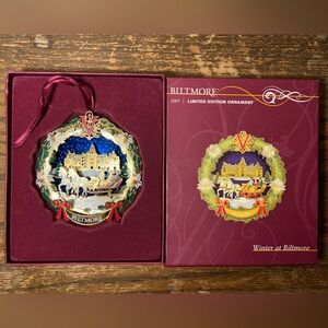 Vibrant Gold and Blue Holiday Ornament